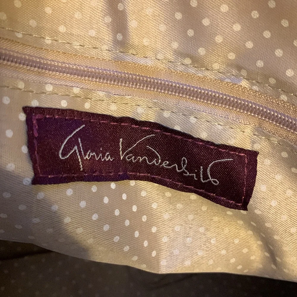 Gloria Vanderbilt Tan Dome Satchel
